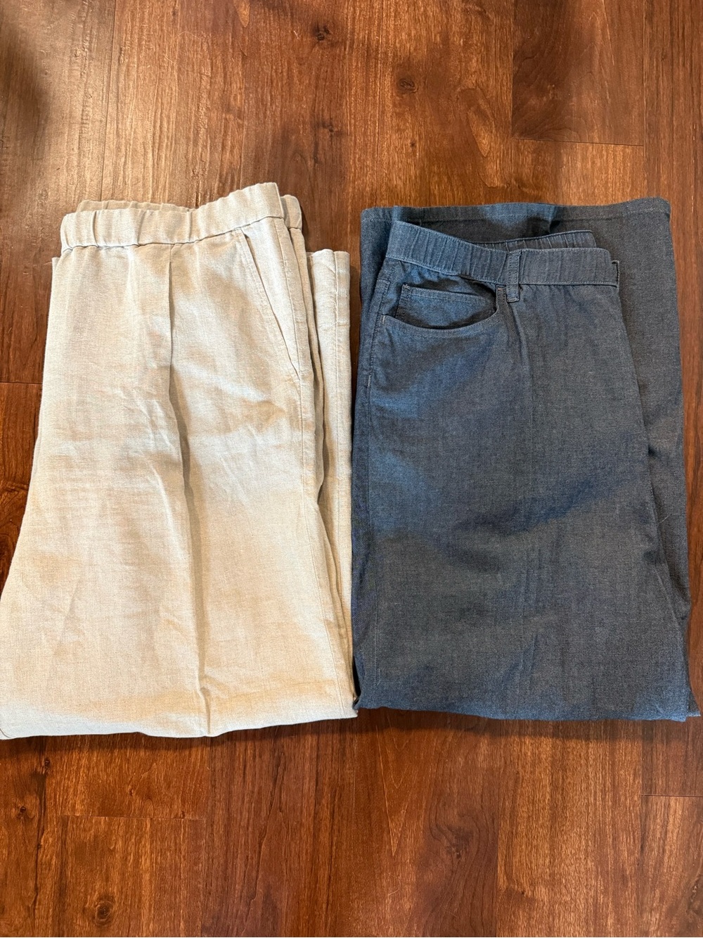 BUNDLE: 2 Pairs Eileen Fisher Wide Leg Elastic Pants XL